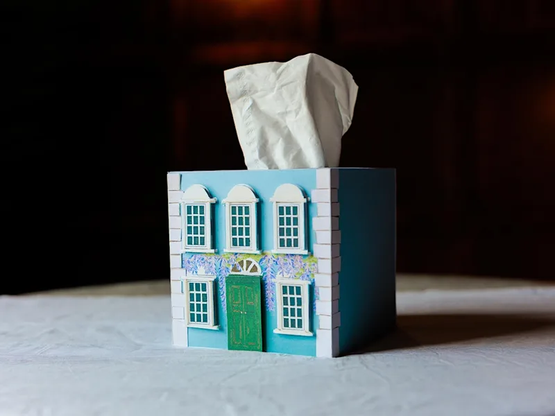 Miniature Georgian House papercraft workshop