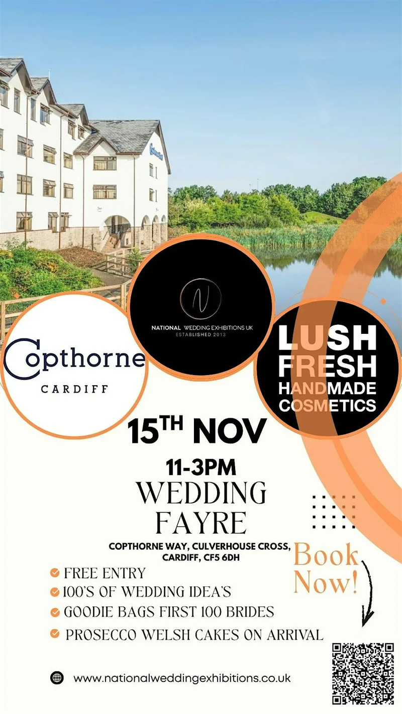 Wedding Fayre ,Copthorne Hotel, Cardiff, 15th Nov 2026