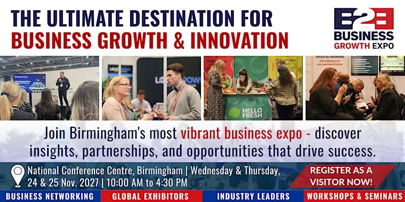 Business Growth Expo 2027| Book Your Visitor Ticket At B2B Show