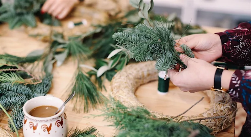 Christmas Wreath Making at The Bath Townhouse