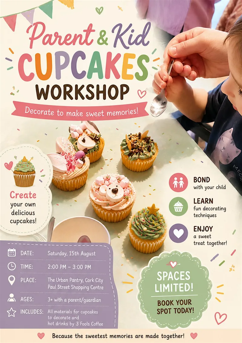 Kids & parents cupcake workshop