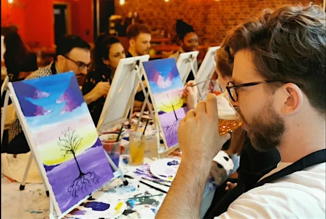Sunset Sip & Paint