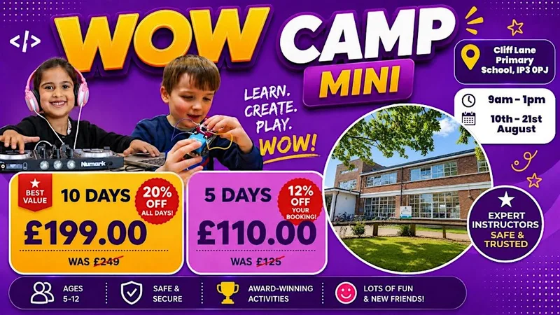 Cliff Lane Primary School Summer WOW Camp (17th - 21st August)