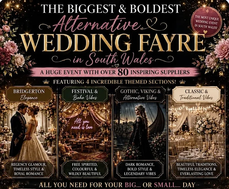The big and bold Alternative wedding Fayre South wales lc2 Swansea