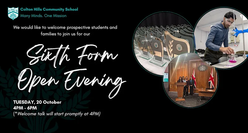 Colton Hills Community School Sixth Form Open Event 2026