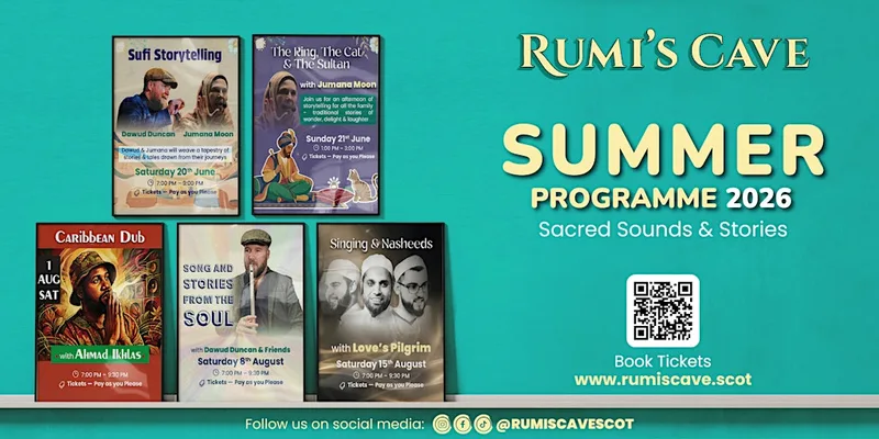 Sacred Sounds & Stories at Rumi’s Cave | Glasgow Storytelling & Live Music