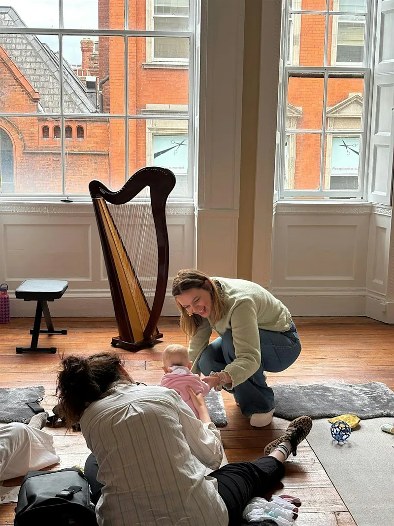 Baby Music Class with Live Harp 4 week Block (Wednesday 11:30am class)