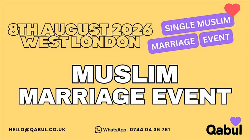 West London - MUSLIM MARRIAGE EVENT | 1-to-1 Single Muslim Meetup | 8-Aug