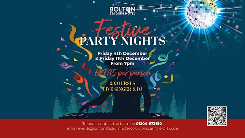 Festive 2 Course Meal, Live Singer & DJ