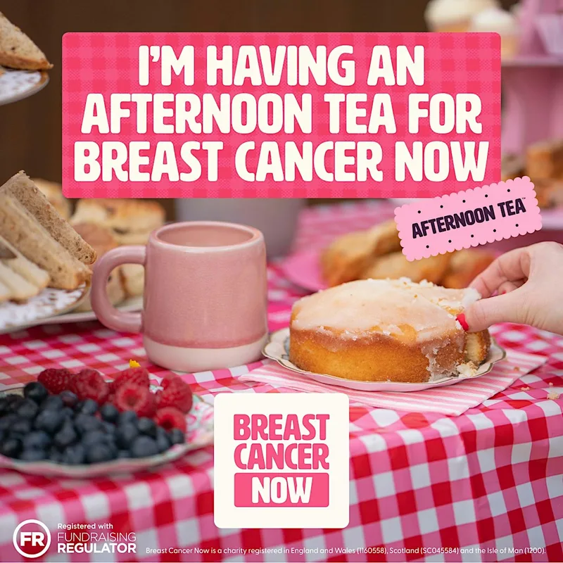 Breast Cancer Awareness -Afternoon Tea Drop In Tuesday
