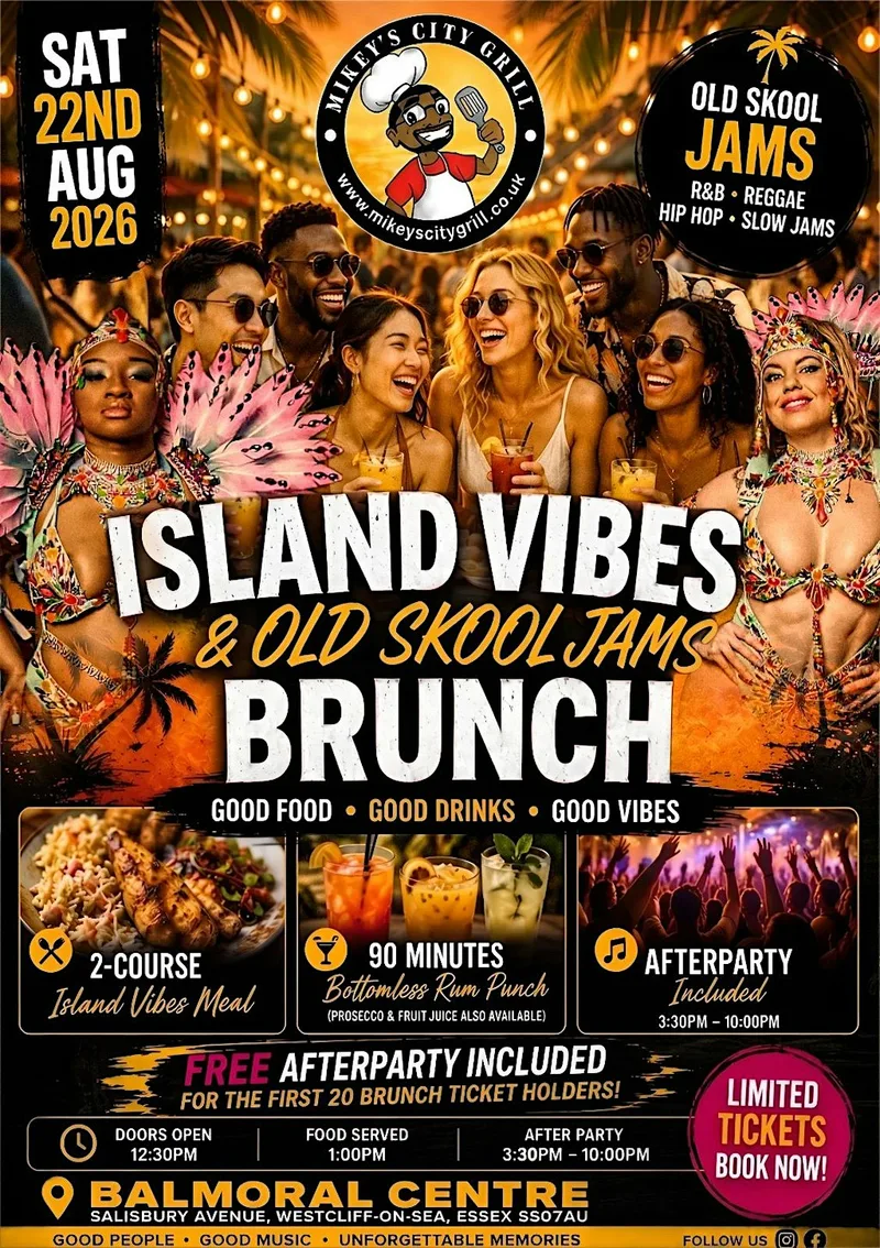 Mikey’s City Grill Presents… Island Vibes & Old Skool Jams Brunch