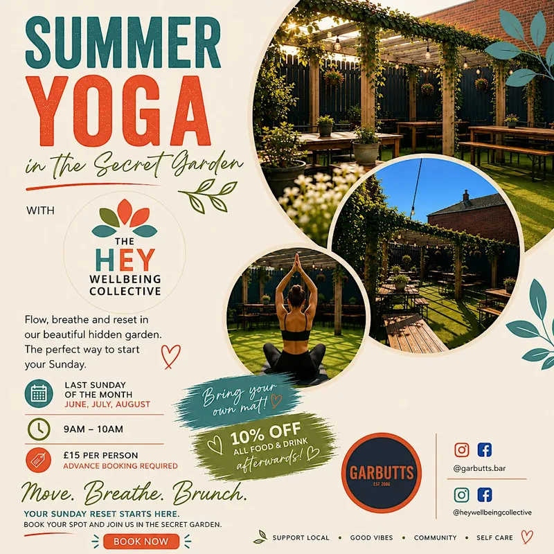 Summer Yoga in the Secret Garden