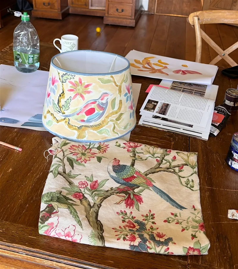 Jane McCall, Furniture or Lamp Shade Painting