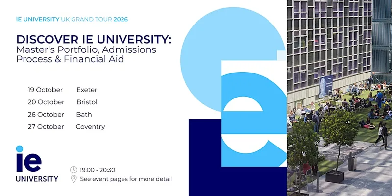 Discover IE University: Master's portfolio, admissions process and financial aid
