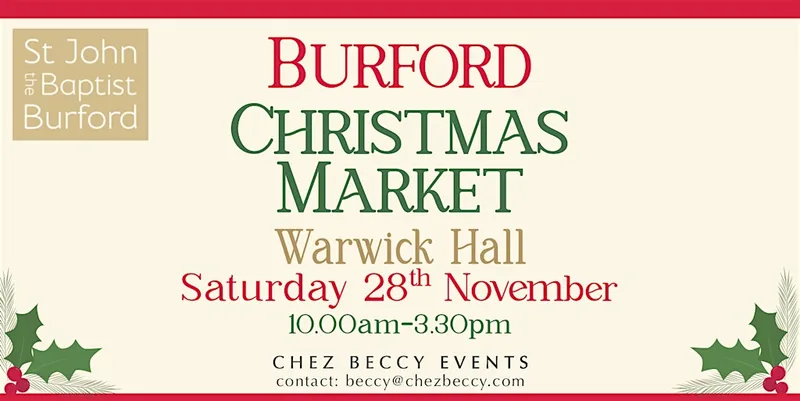 Burford Christmas Market 2026| Food, Gifts & Artisan Makers