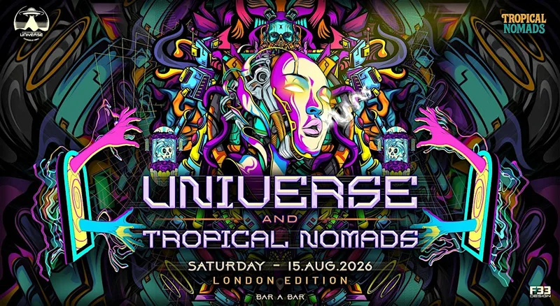 Universe & Tropical Nomads: Bom Shanka label night