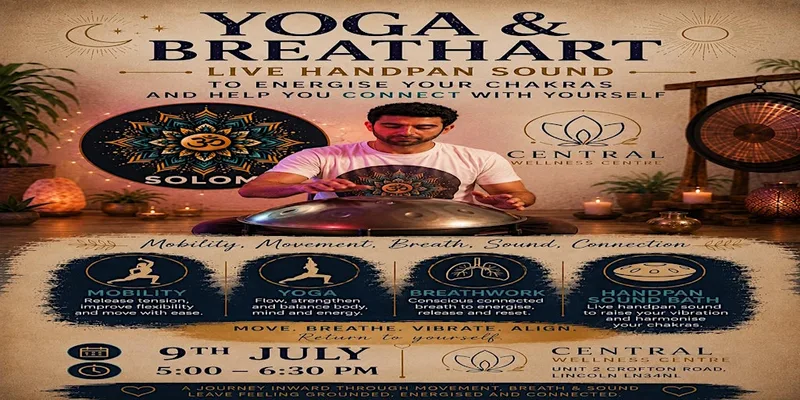 Solom Yoga , Breathart and handpan Sound Workshop LINCOLN