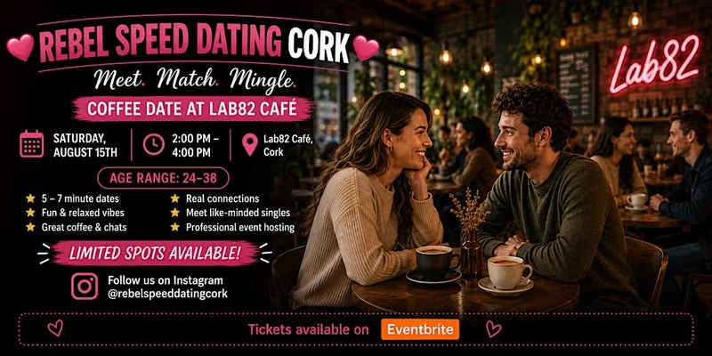 Rebel Speed Dating Cork Coffee Event-Age Range 24-38 Approx
