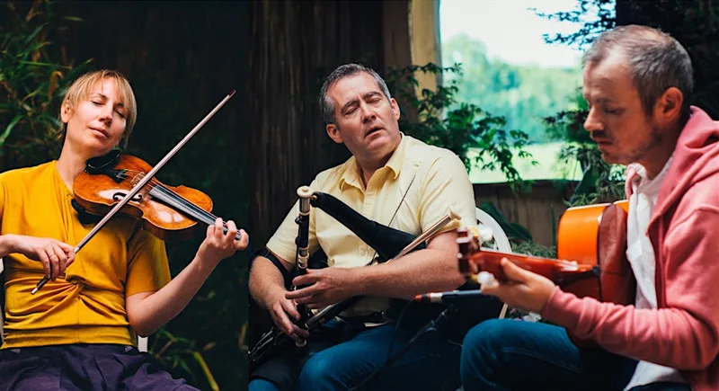 John Walsh (Flamenco guitar), David Power (uilleann pipes) & Marja Gaynor