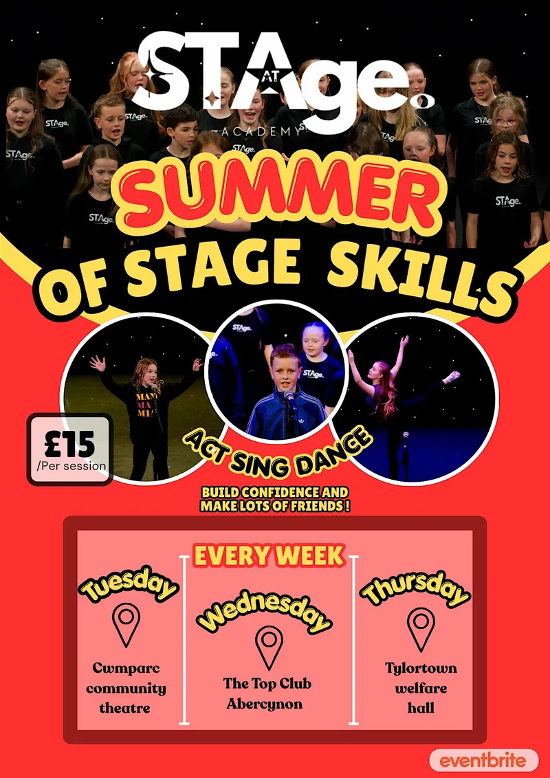 Summer of stage skills- lets make a show.
