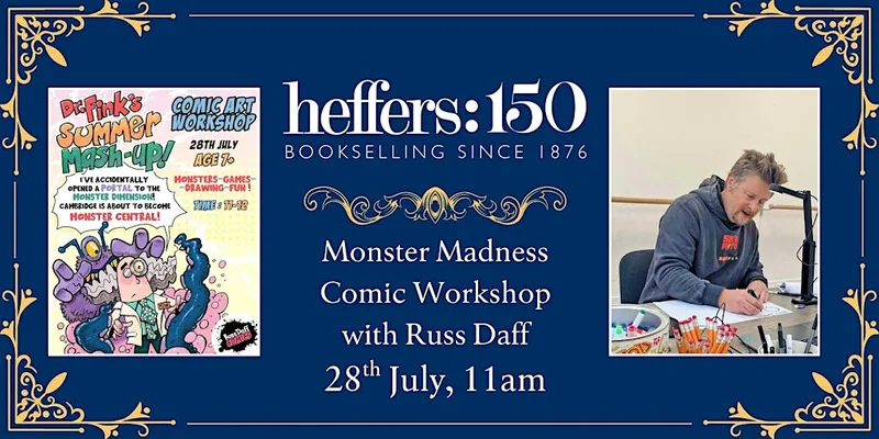 Comic Workshop with Russ Daff, at Heffers Bookshop