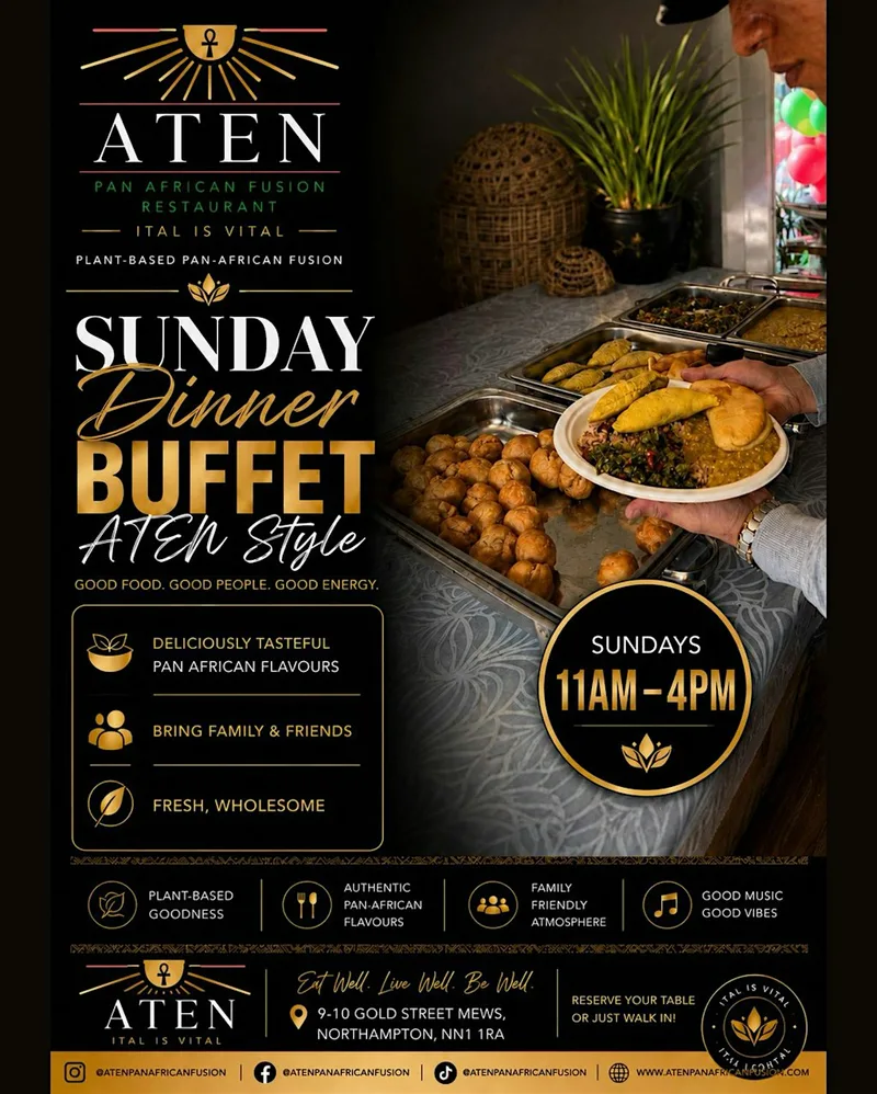 Vegan Sunday Dinner Buffet | ATEN Style