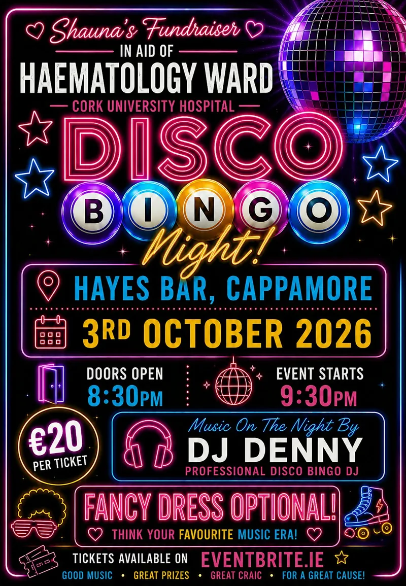 Disco Bingo Fundraiser