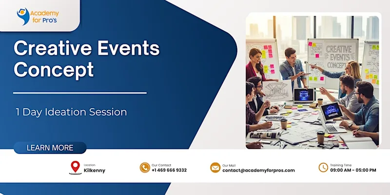 Creative Events Concept: 1 Day Ideation Session in Kilkenny