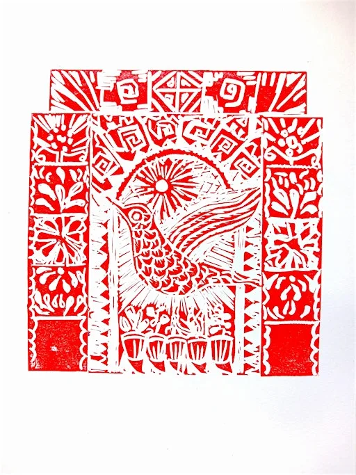 Introduction to Lino-printing with artist Katie Sandoval