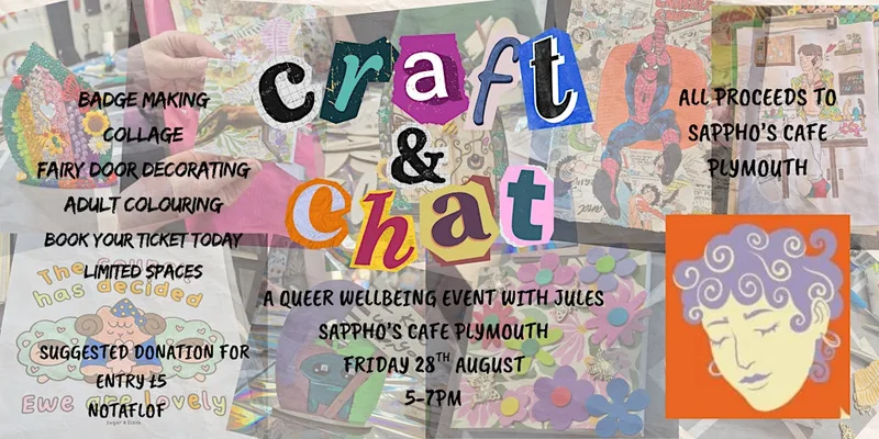 Craft & Chat A Queer Wellbeing Event With Jules