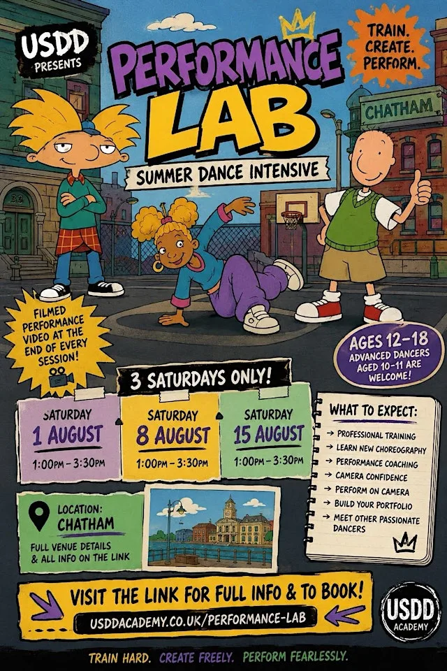 USDD Performance Lab: Summer Teens Dance Intensive (Ages 12–18) Gillingham
