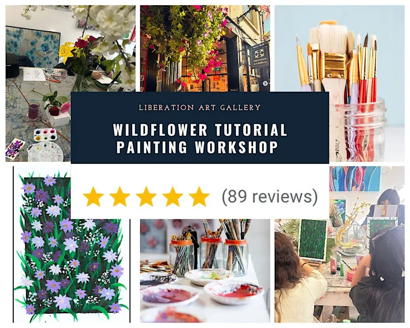 Wildflower Painting Workshop: A Step-by-Step Acrylic Painting Experience