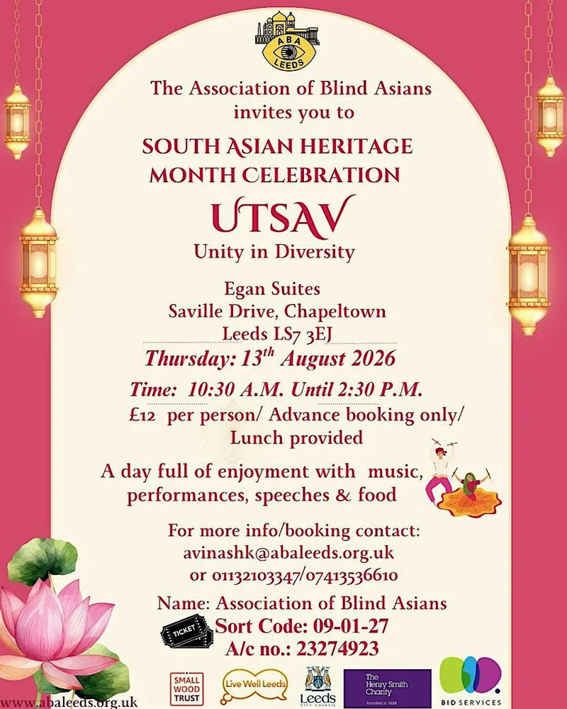 South Asian Heritage Month Celebration 2026 by Association of Blind Asians