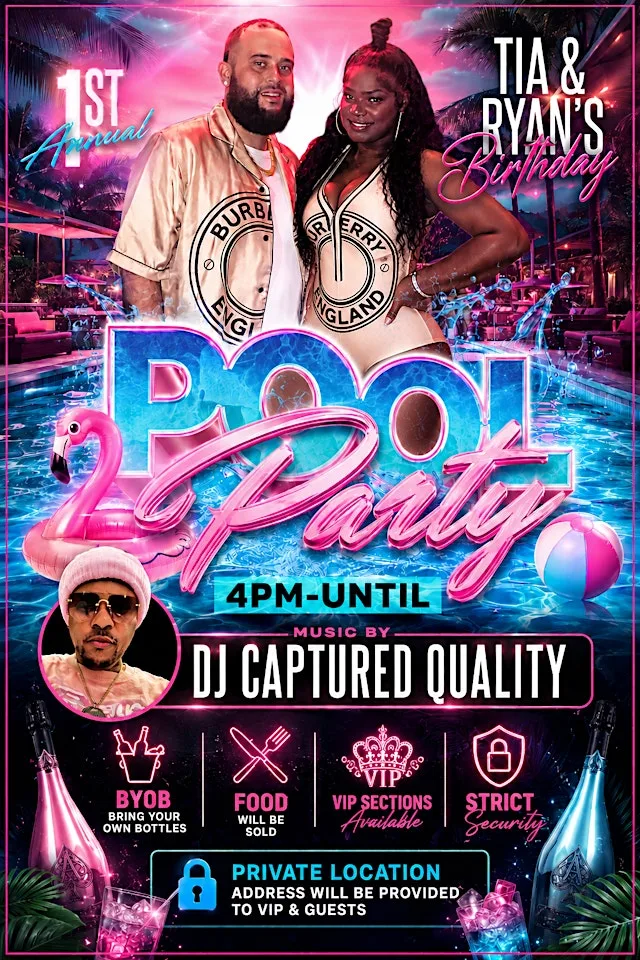 Tia and Ryan’s 1st annual pool party