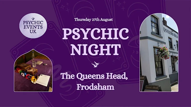 PSYCHIC READINGS NIGHT Thursday 27th August, Queenshead, Frodsham.