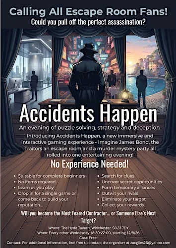 Accidents Happen - Hyde Tavern
