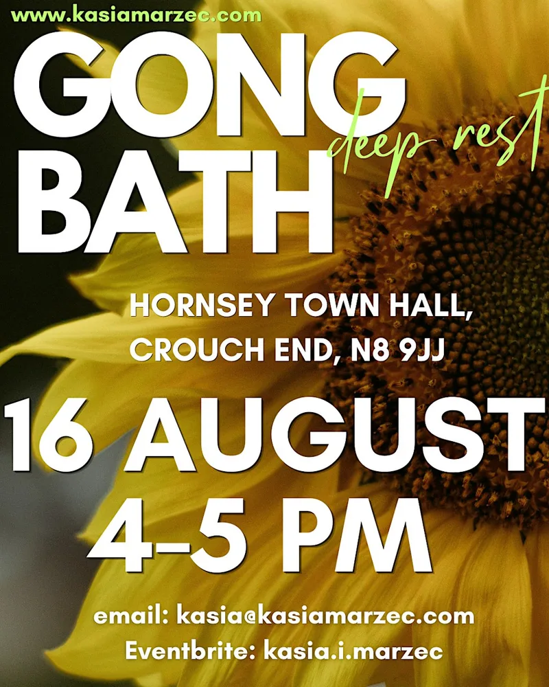 Gong Bath in Hornsey Town Hall
