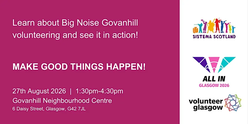 Info Session and Taster with Sistema Scotland/Big Noise Govanhill