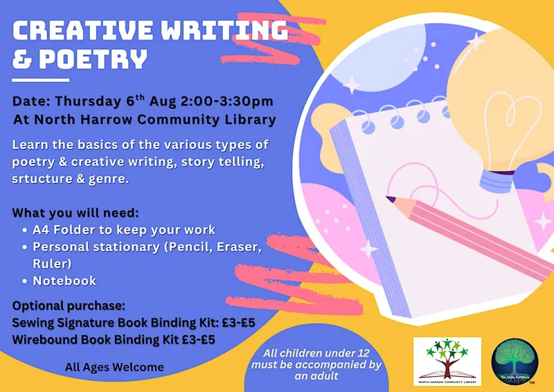 Creative Writing & Poetry Workshop Part 3 - FREE