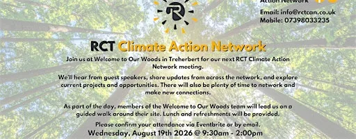RCT Climate Action Network Summer Meeting