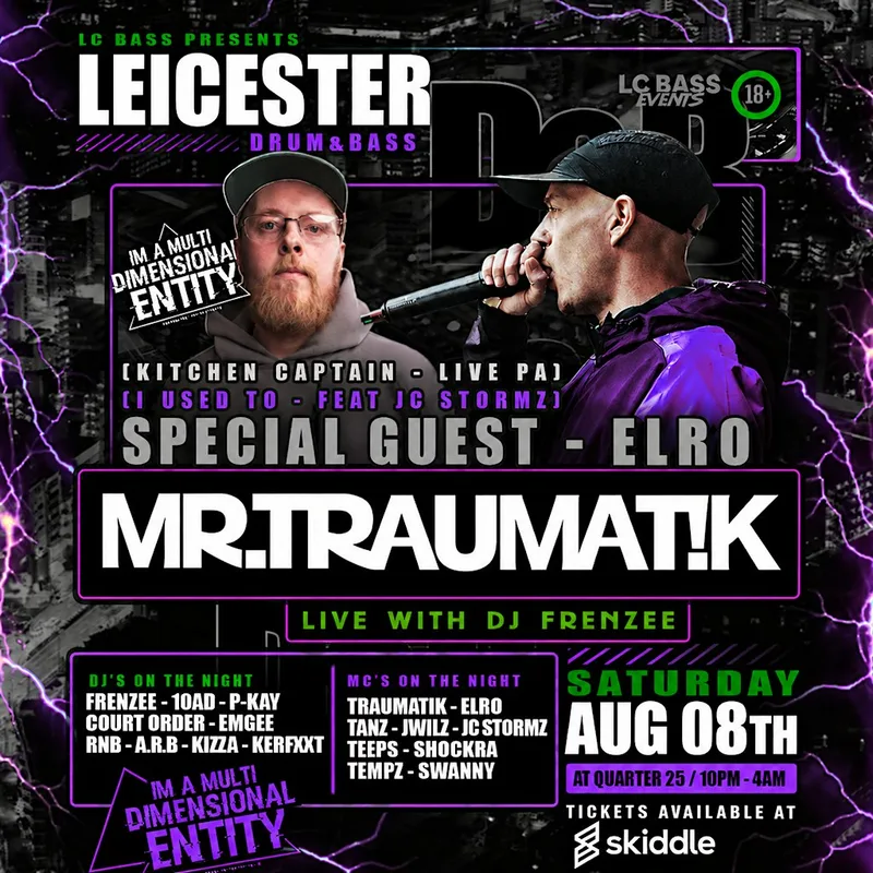 Mr Traumatik UK TOUR ft ELRO