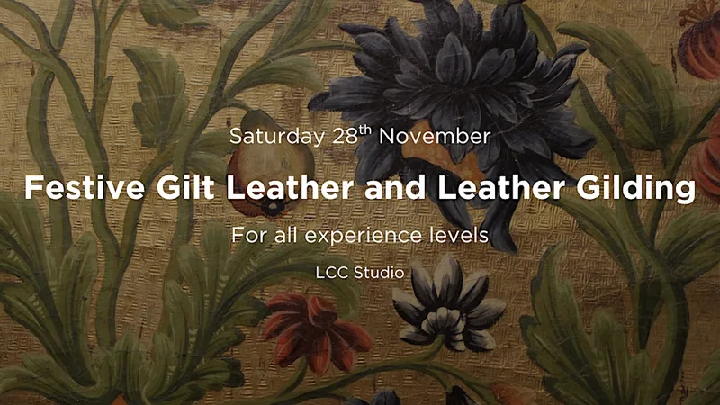 Festive Gilt Leather and Leather Gilding Workshop