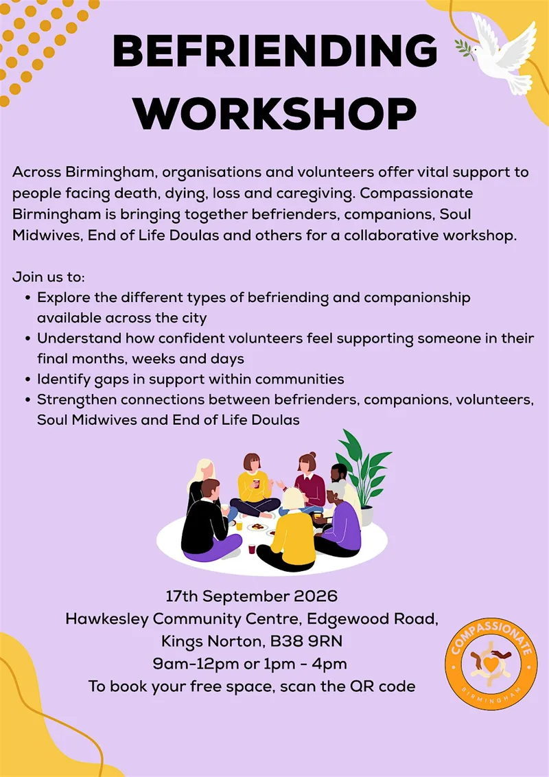 End of life Befriending Workshop - Birmingham