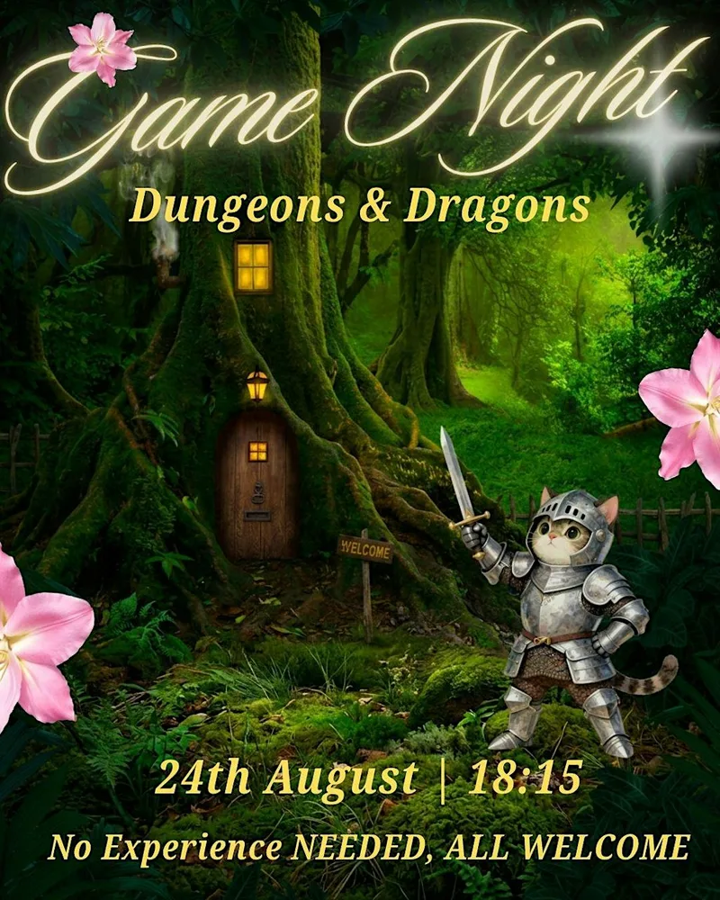Game Night: Dungeons & Dragons | Cat-Themed Adventure!