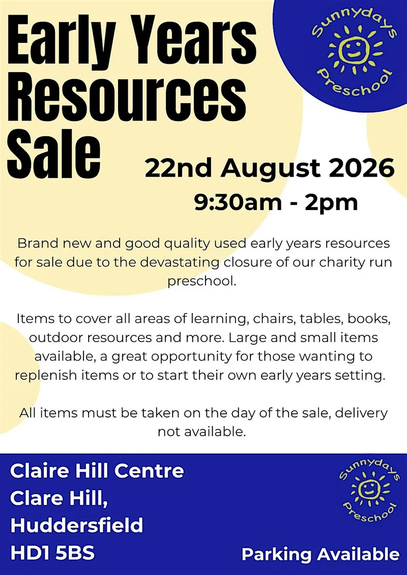Sunnydays Preschool Early Years Resources Sale