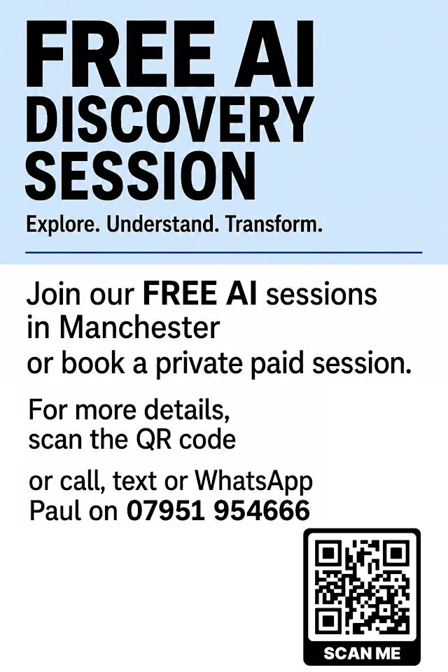 FREE AI DISCOVERY SESSION CHORLTON MANCHESTER