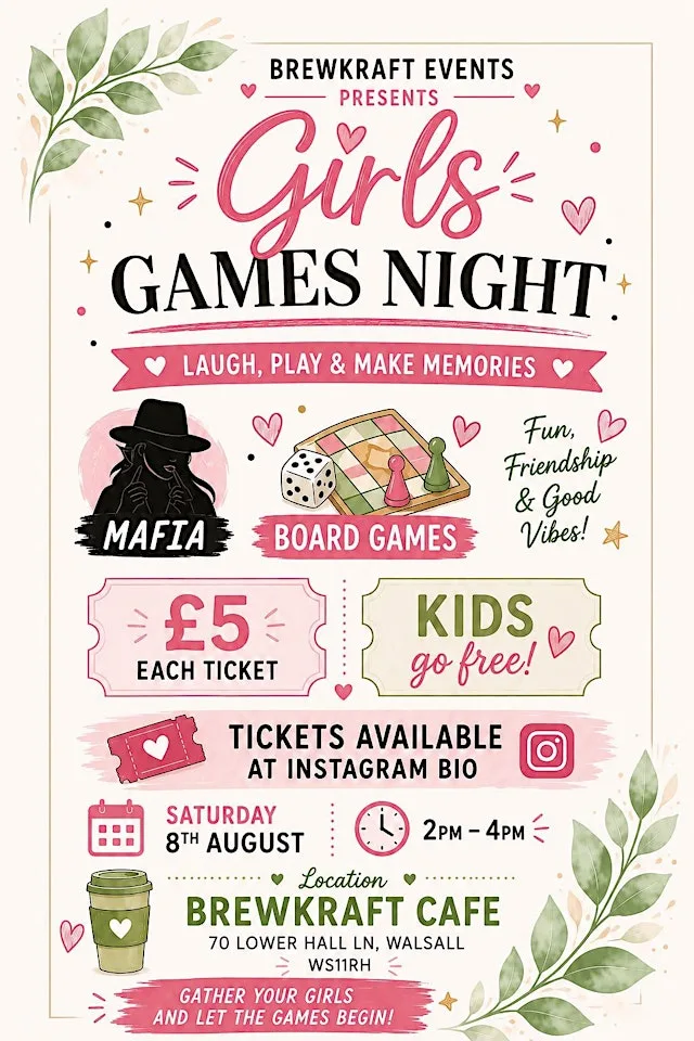 Girls Games Night @BrewKraft
