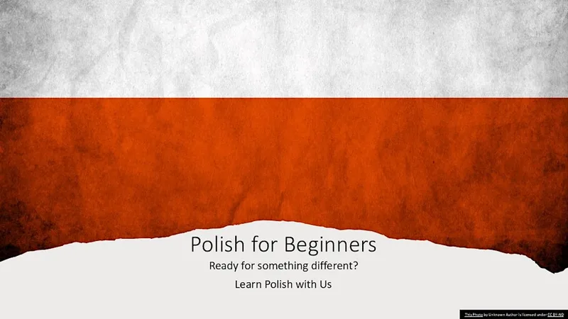 Polish for Beginners - Bury St Edmunds