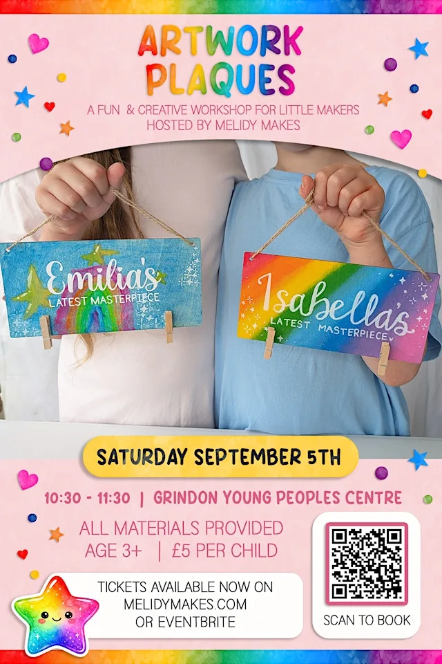 KIDS CRAFT WORKSHOP - ARTWORK PLAQUES