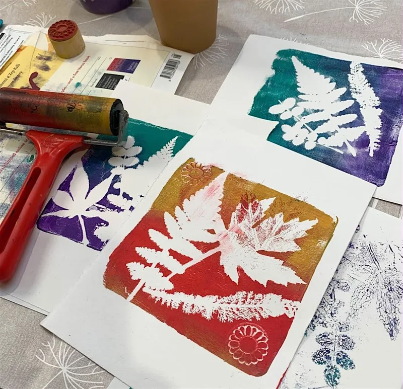 Card Making (Gel Plate Printing) - Grangetown